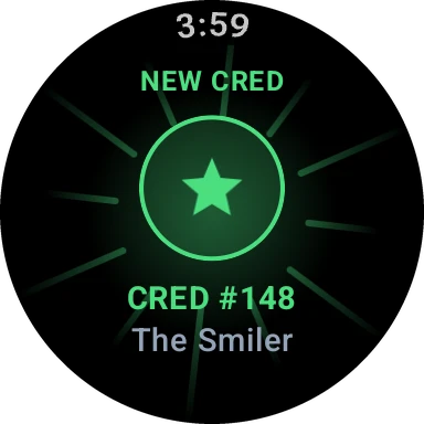 A new cred on the watch: cred number 148, The Smiler.